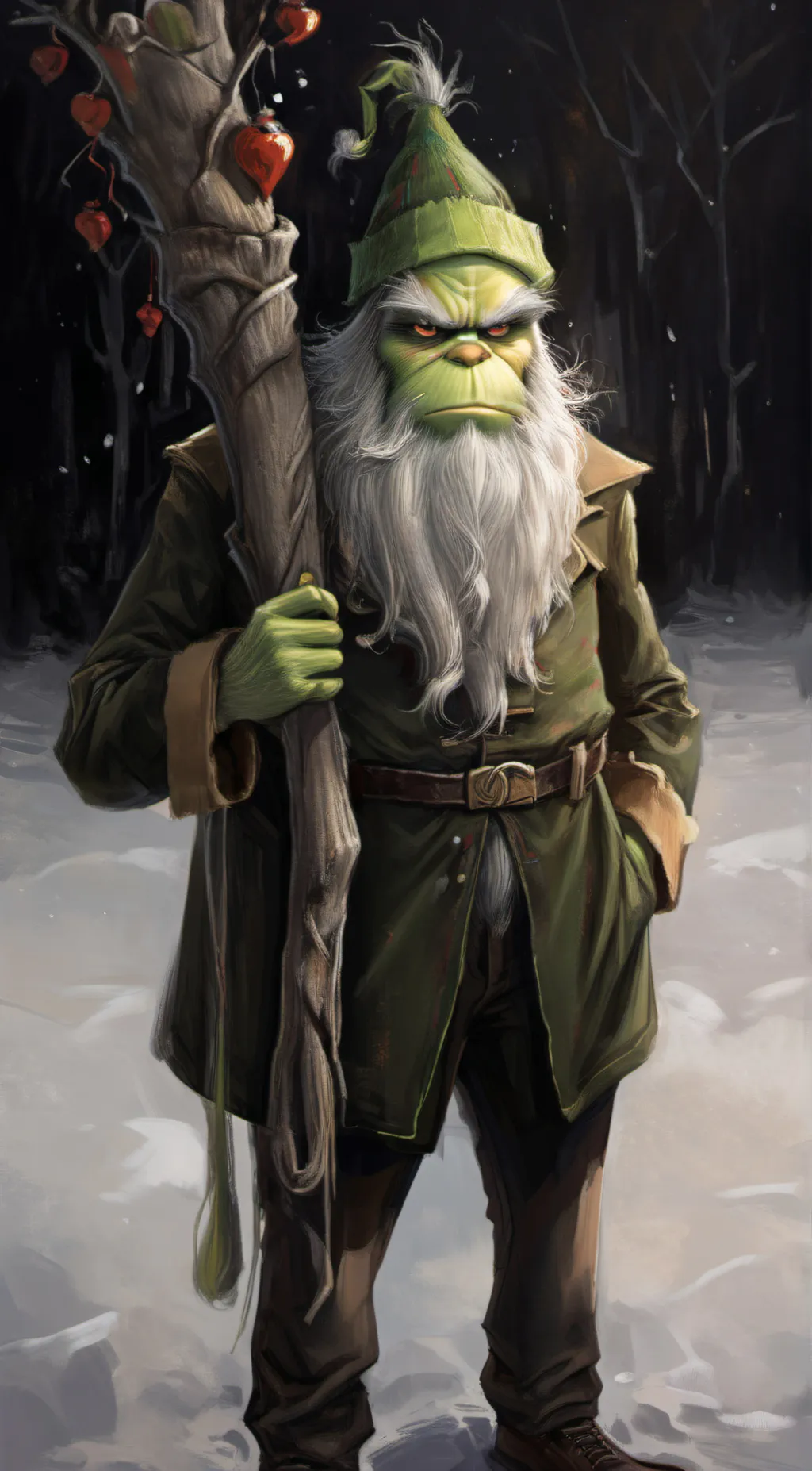 ai character: grinch background