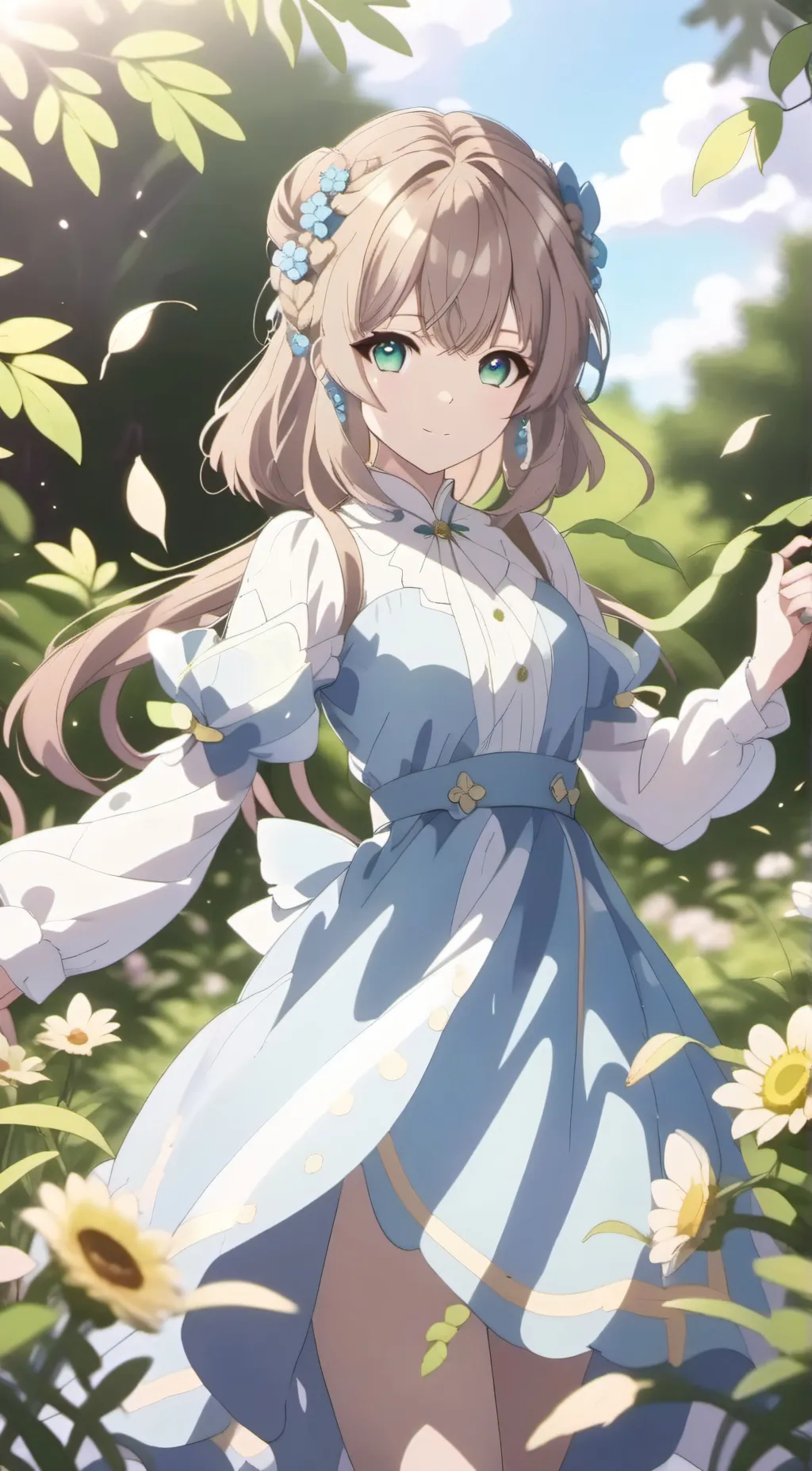 ai character: Girly girl  background