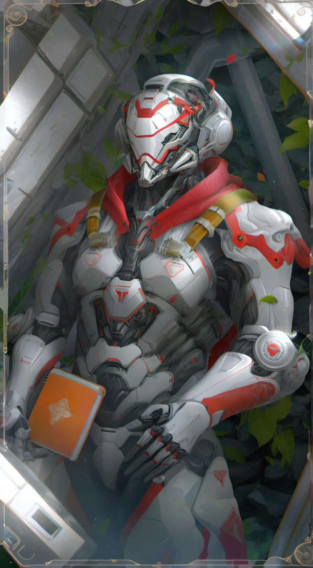 ai character: Power Suit background