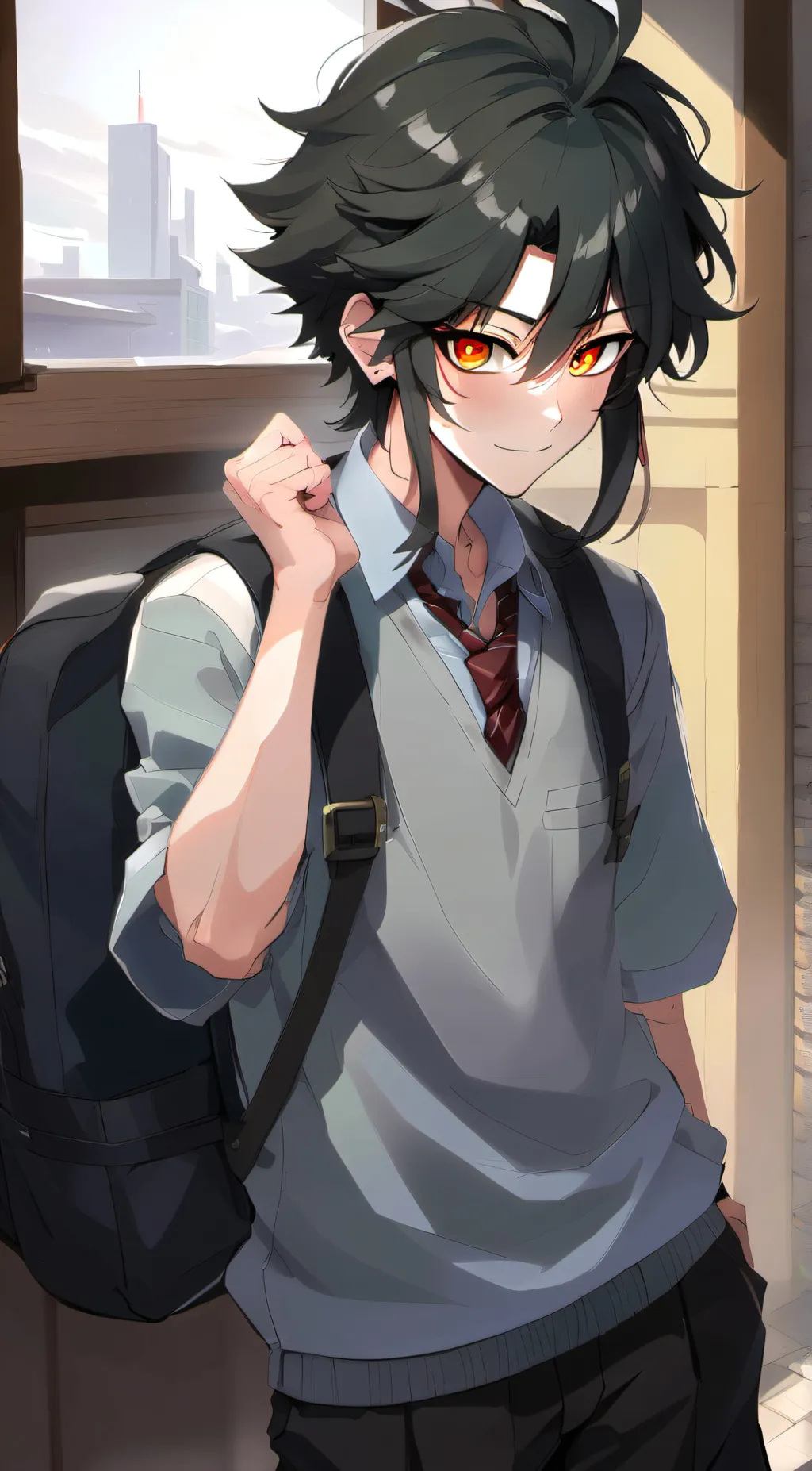 ai character: Xiao background