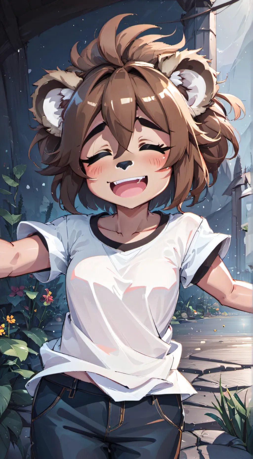 ai character: finely background