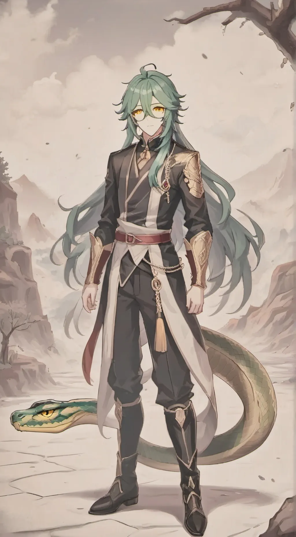 ai character: Baizhu  background