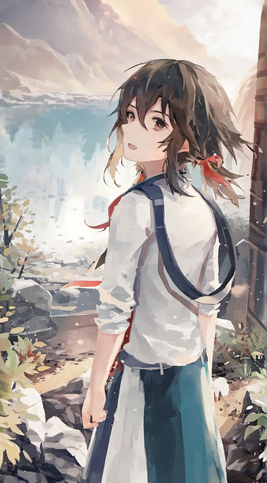 ai character: famous girl background