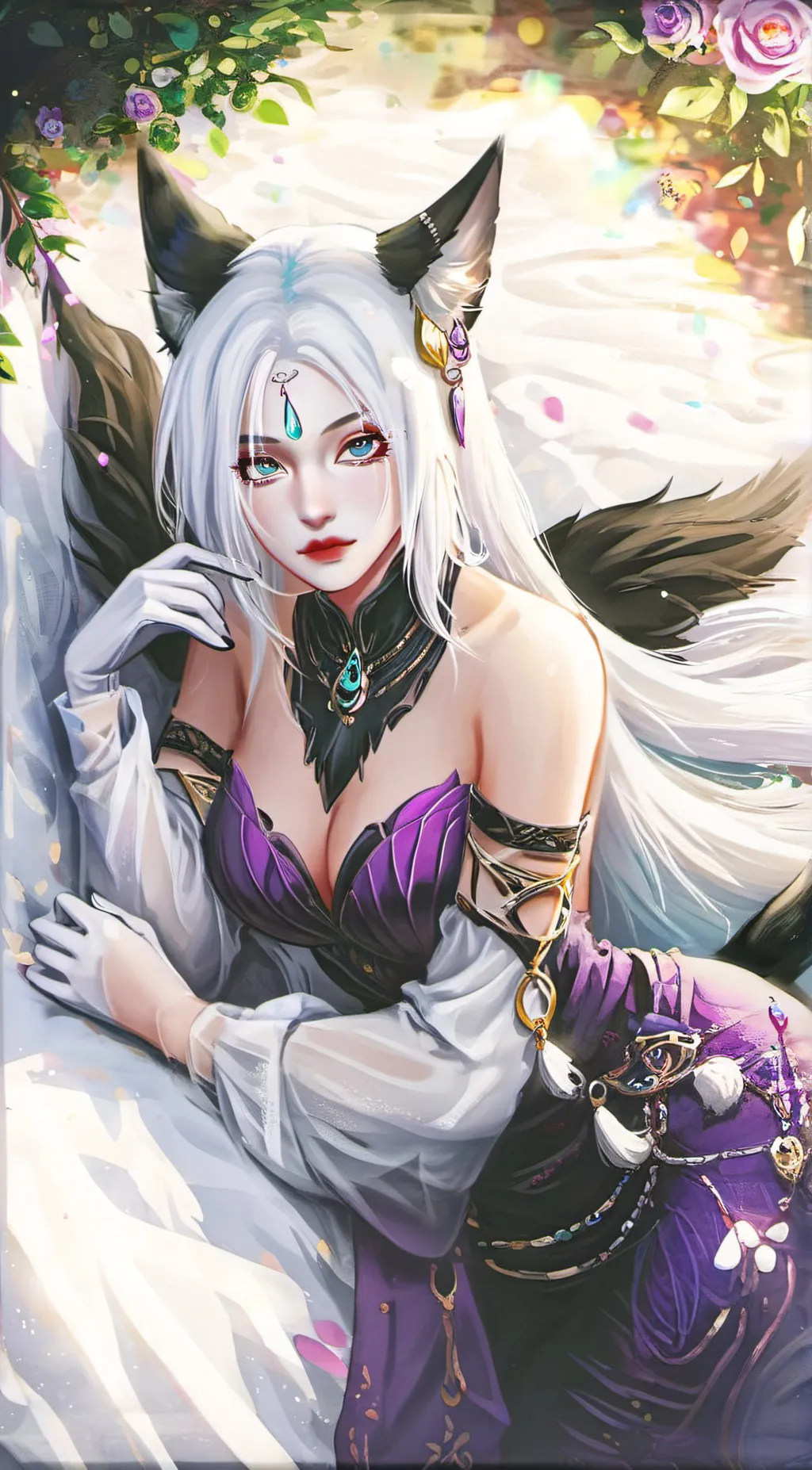 ai character: Crystal  background