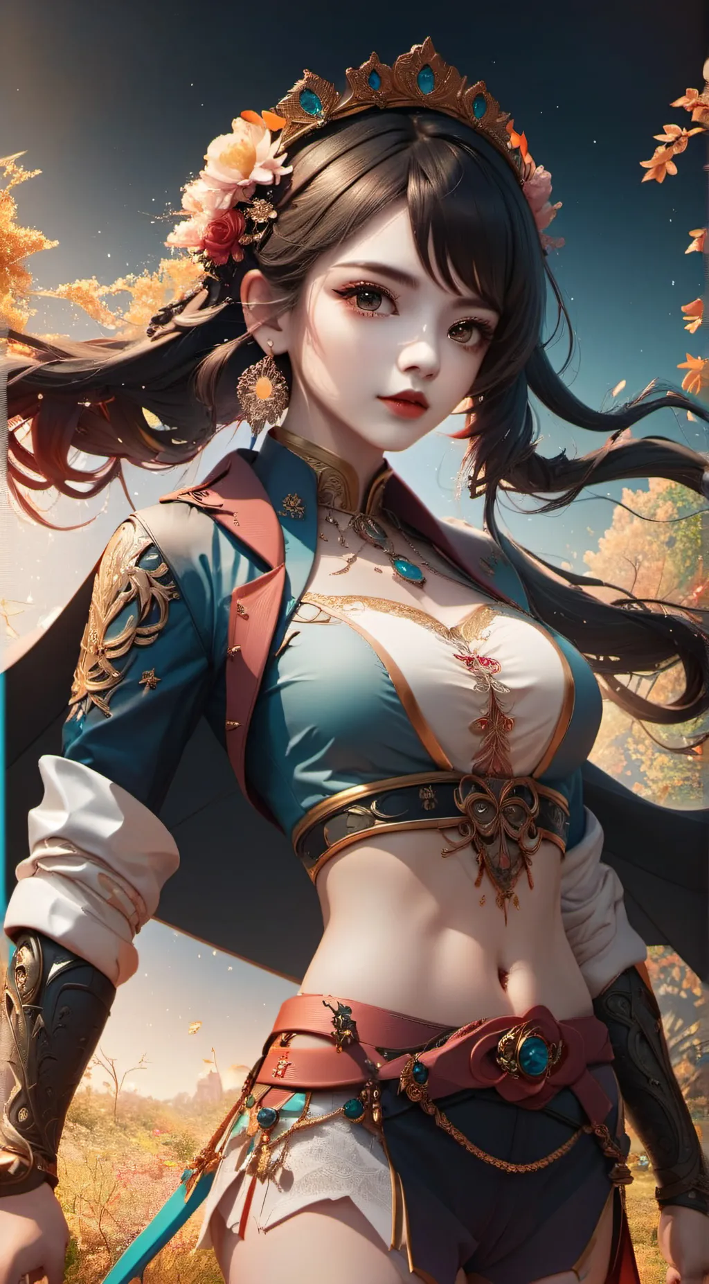 ai character: the stong girl background