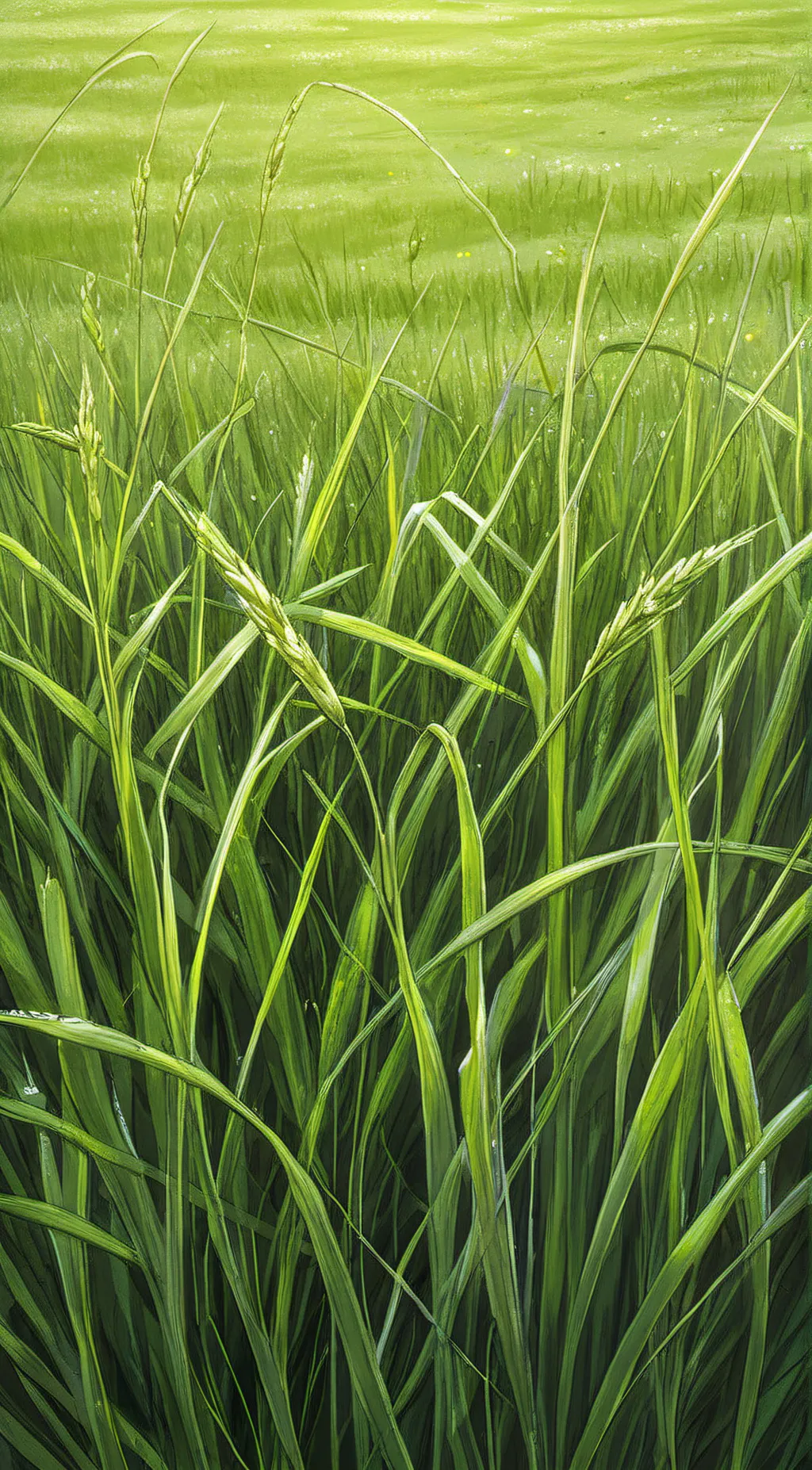 ai character: Grass background