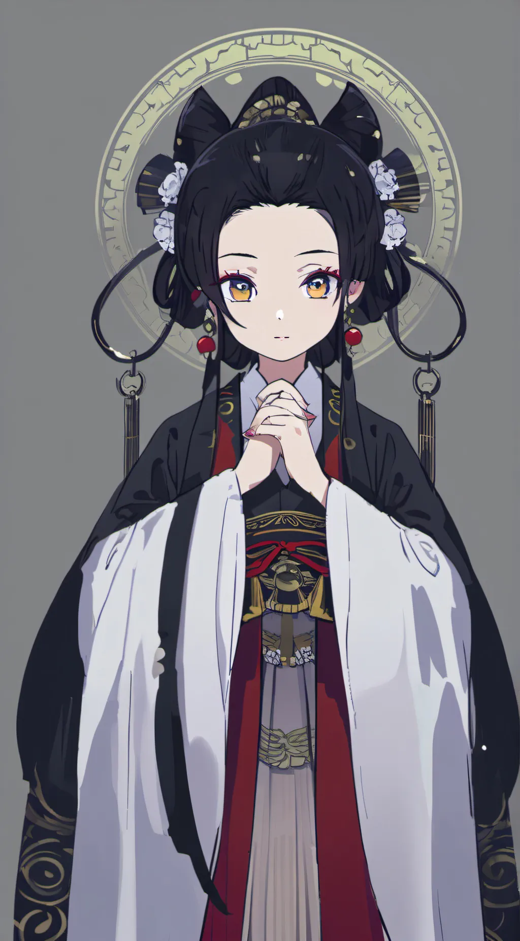 ai character: Haikii(new kny oc) background