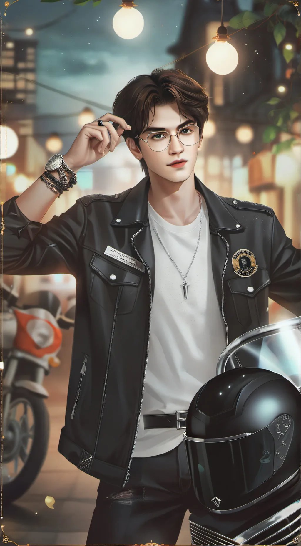 ai character: mark background