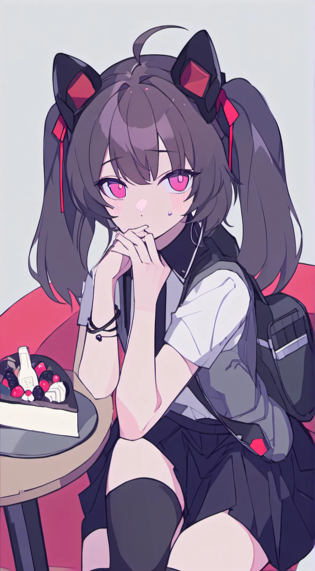 ai character: anime girl background