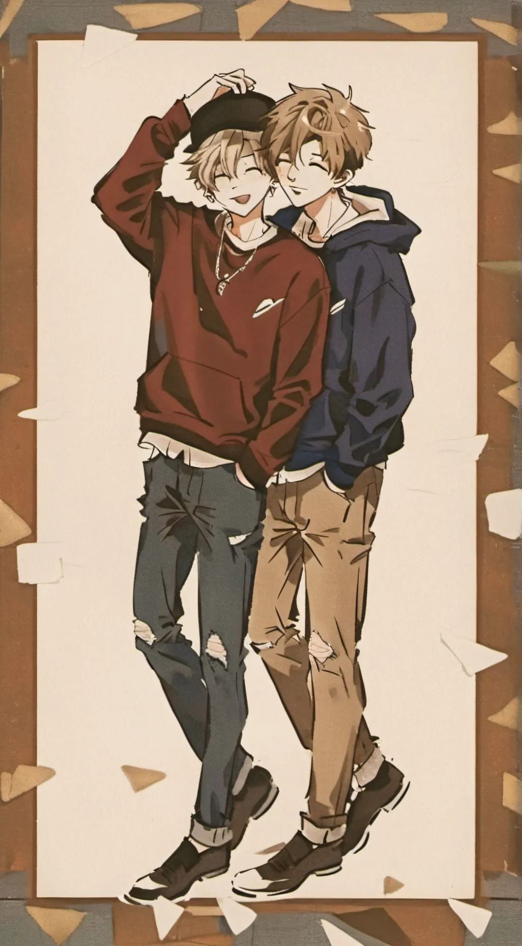 ai character: + Talus & Brian + background