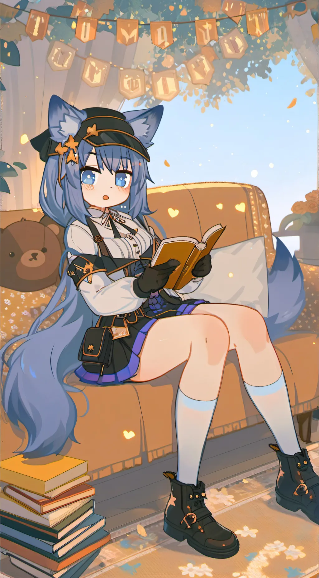 ai character: Elizabeth/Beth 💙 background