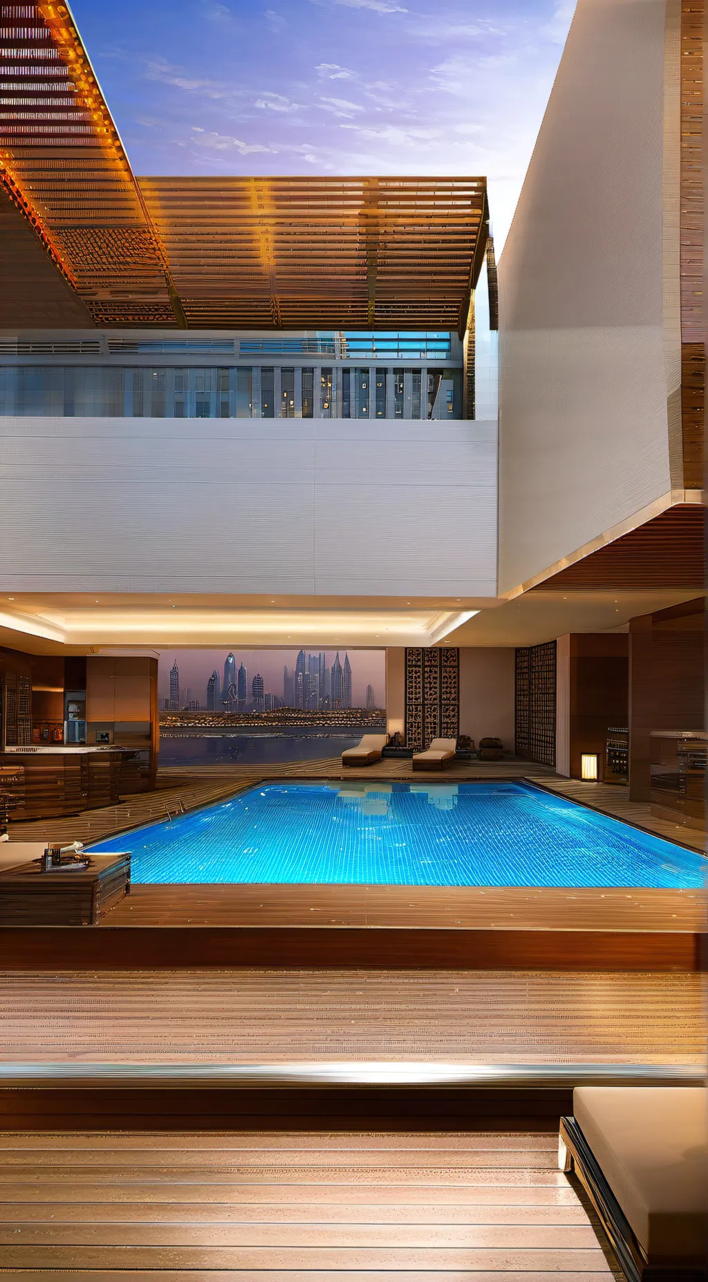 ai character: life in Dubai  background