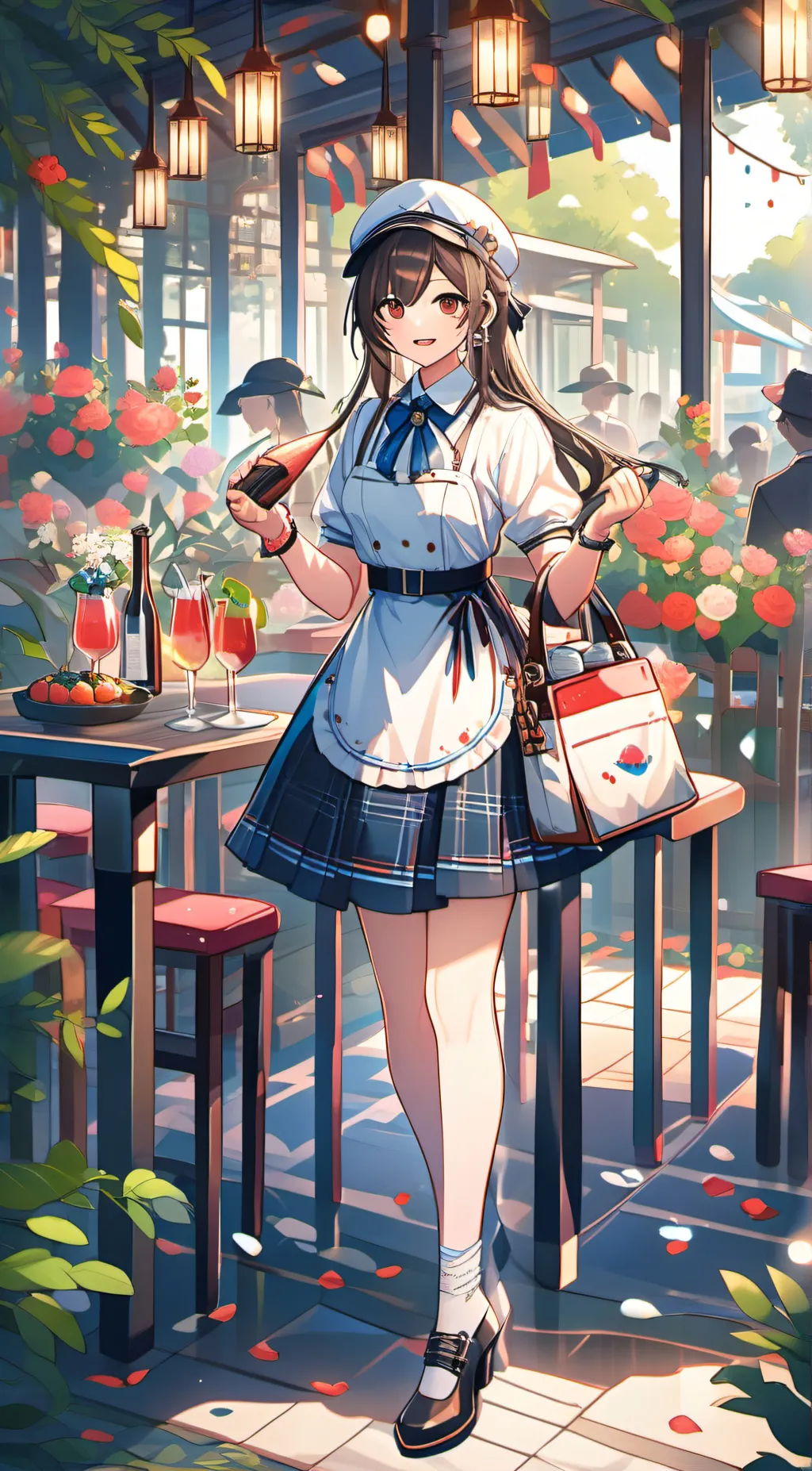 ai character: Rose background