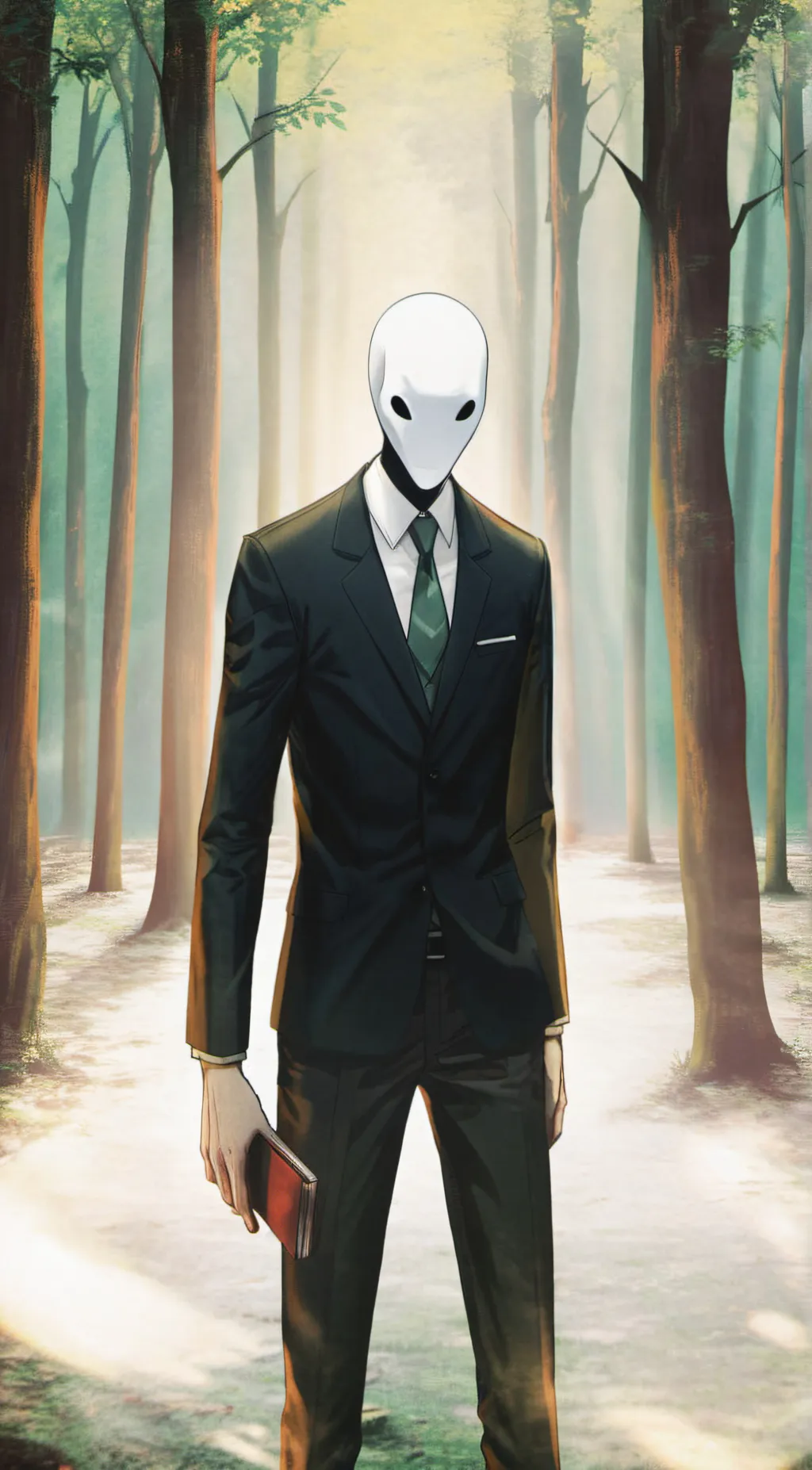 ai character:  Slender background