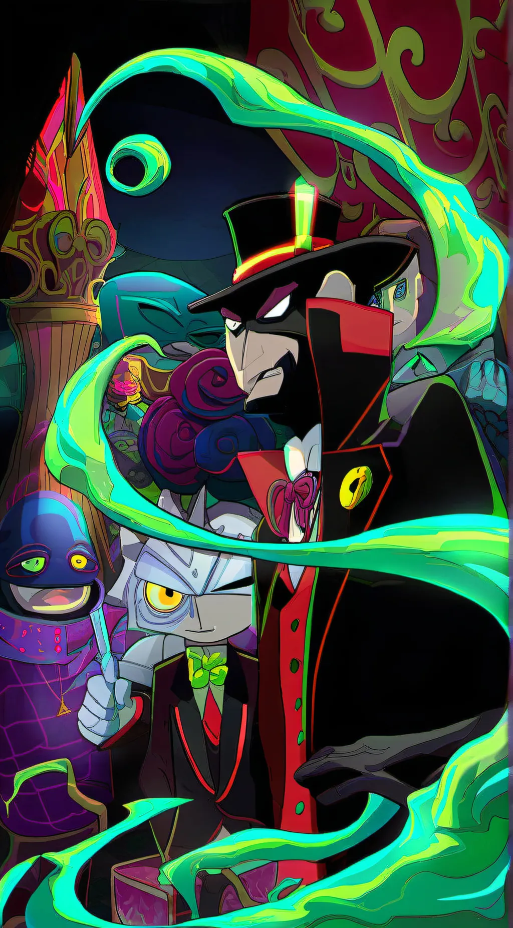 ai character: Villainous background