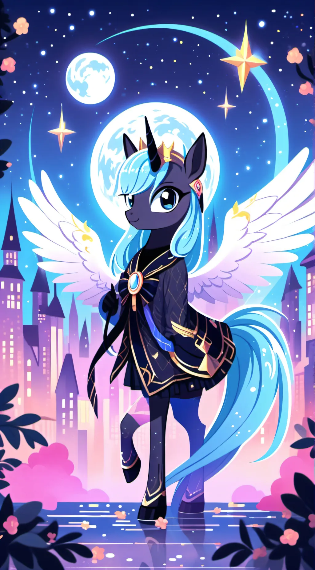 ai character: Luna (mlp) background