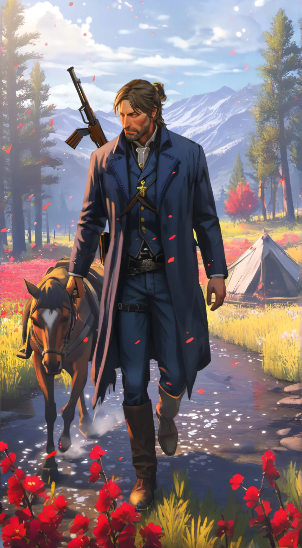 ai character: micah bell background