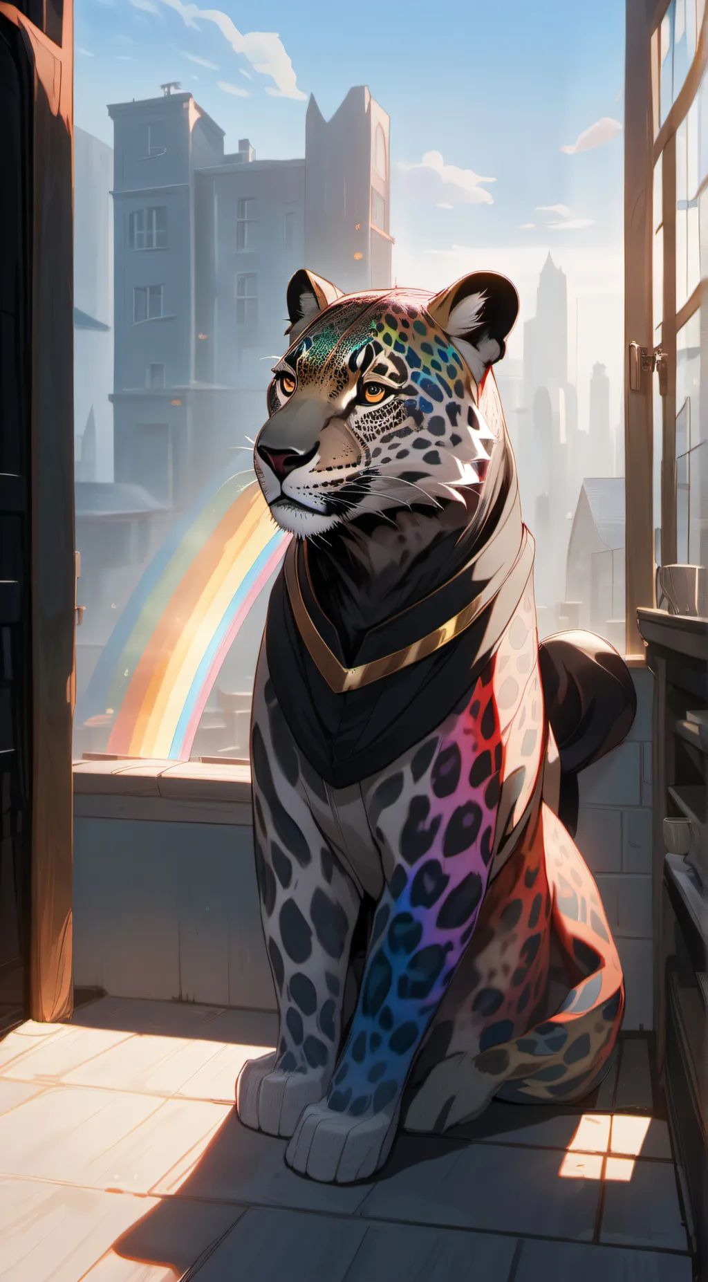 ai character: dotty background