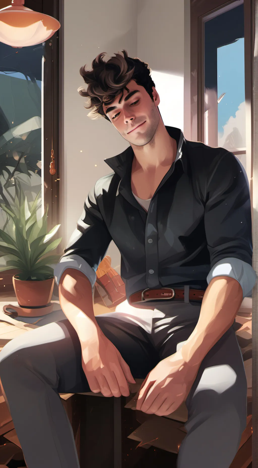 ai character: y background