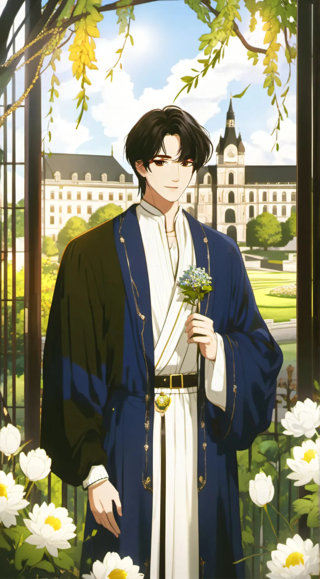 ai character: Leon  background