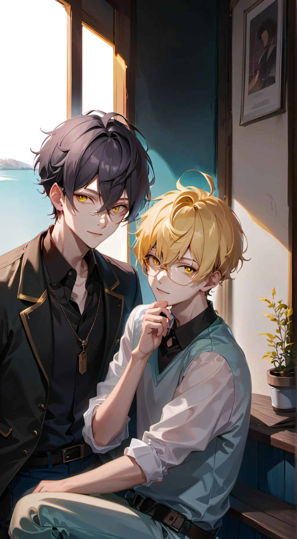 ai character: riku and kezo background