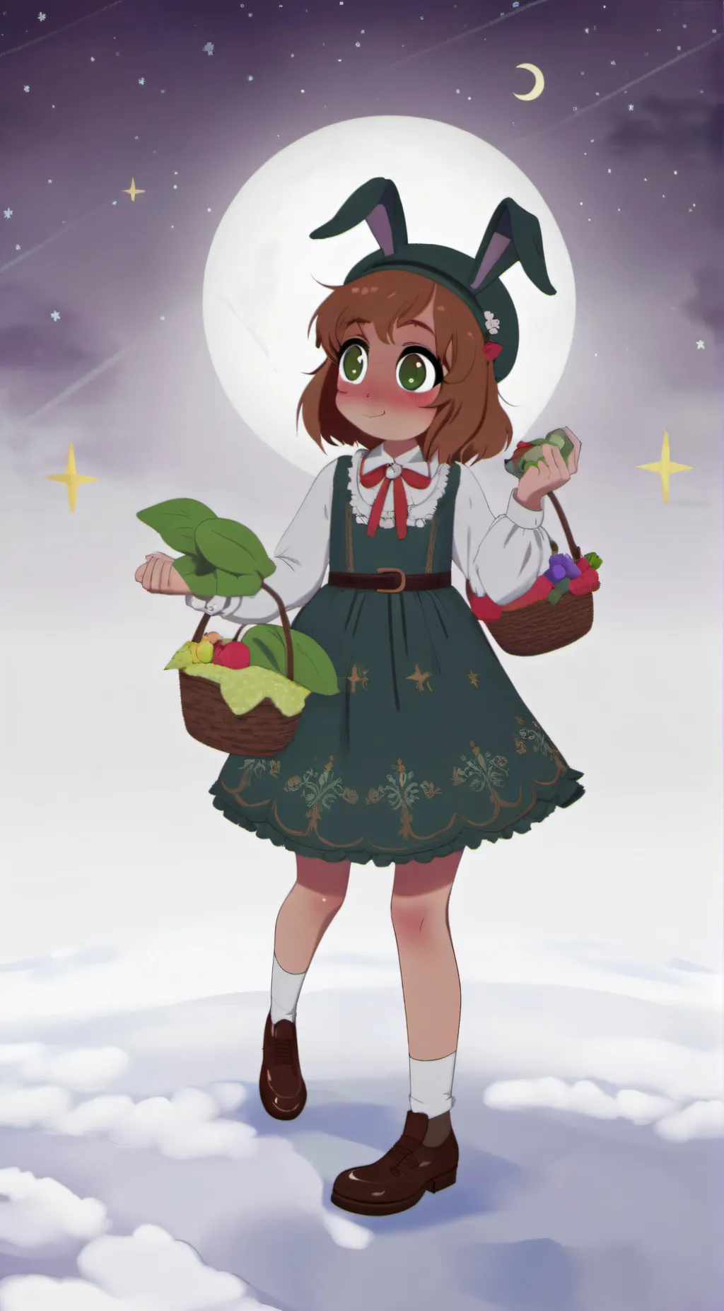 ai character: Hoppy hopscotch background