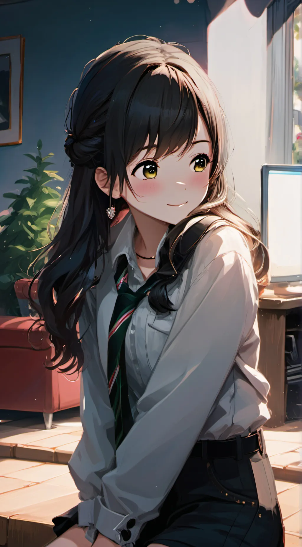 ai character: rose background