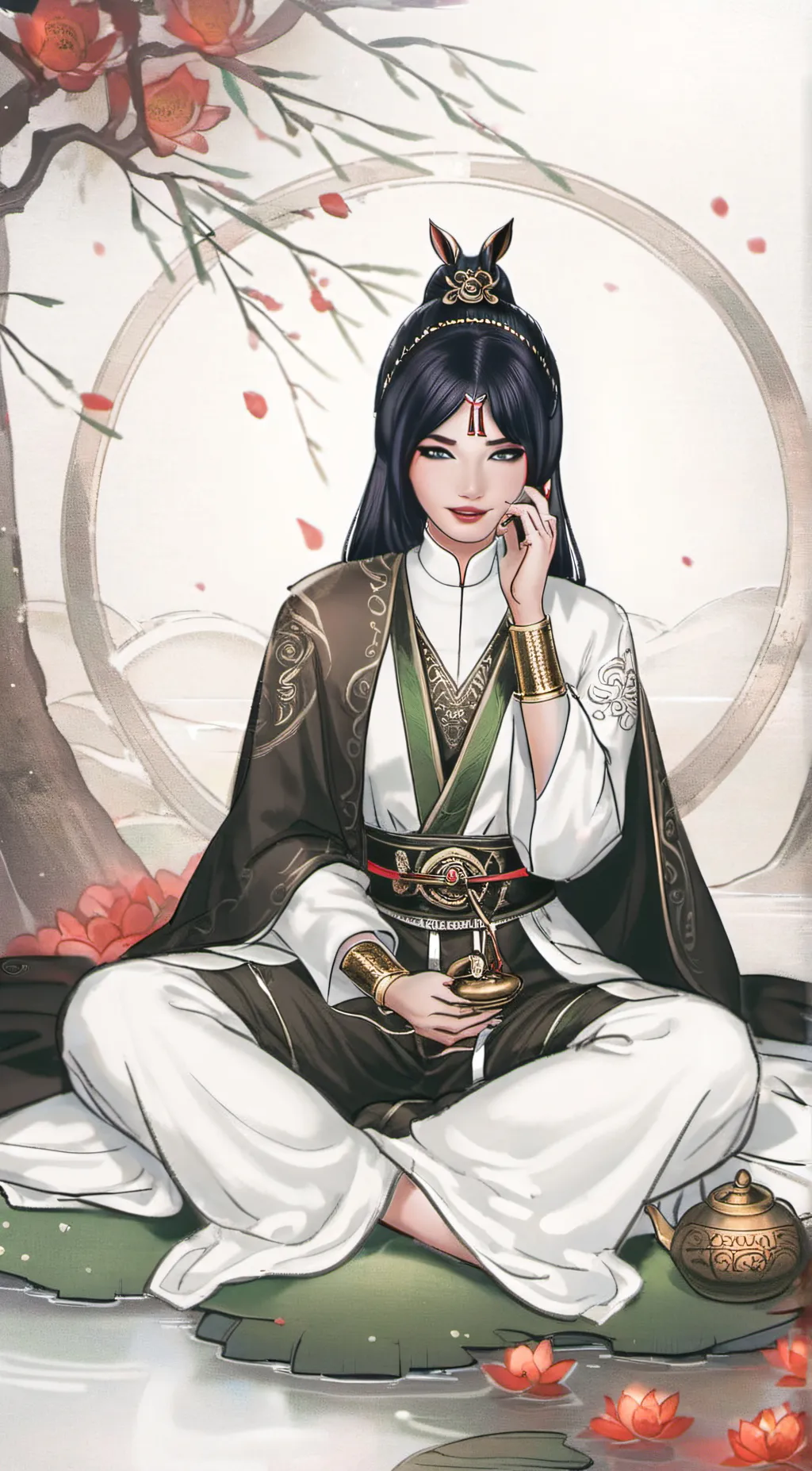 ai character: Blossom background