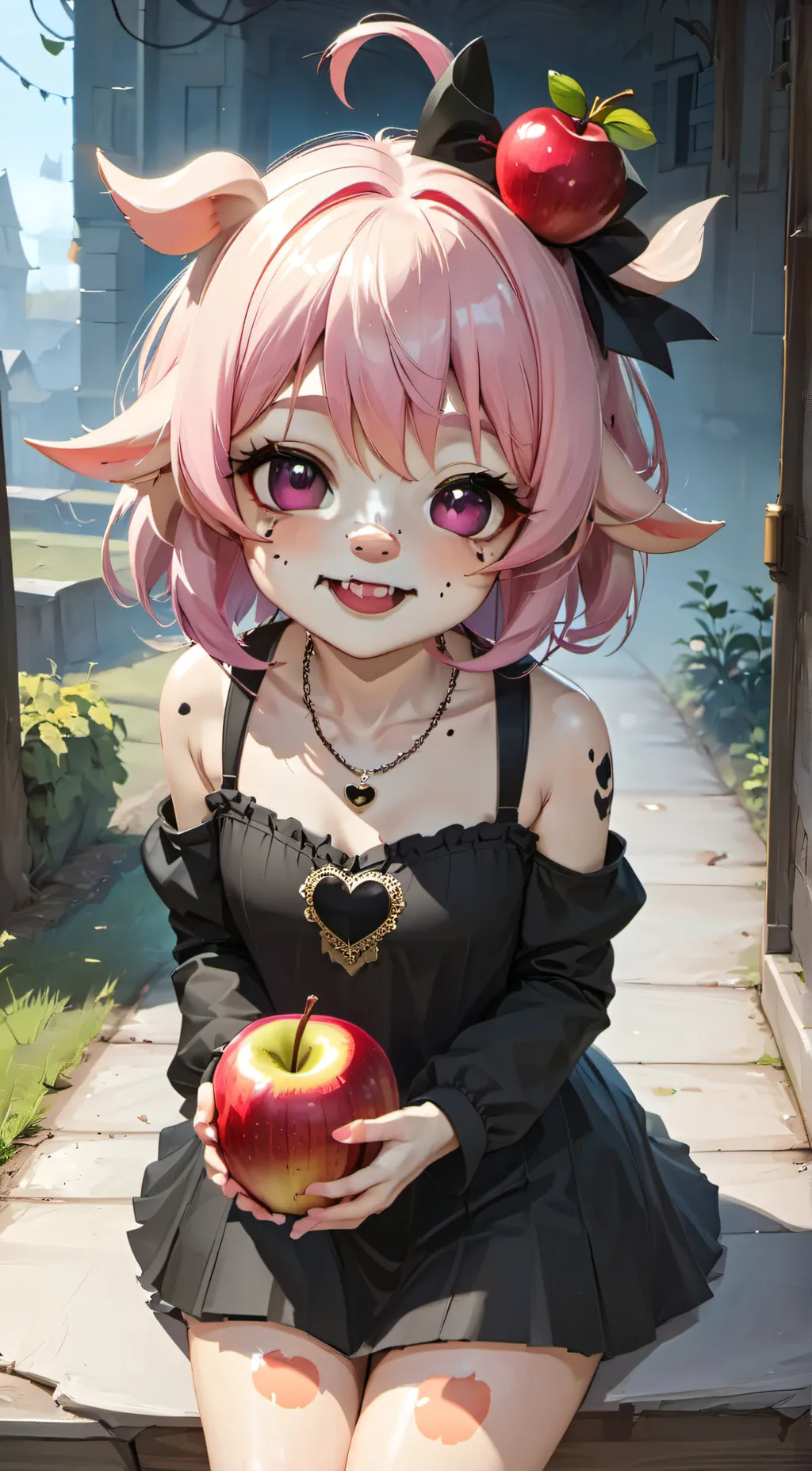 ai character: Piggy background