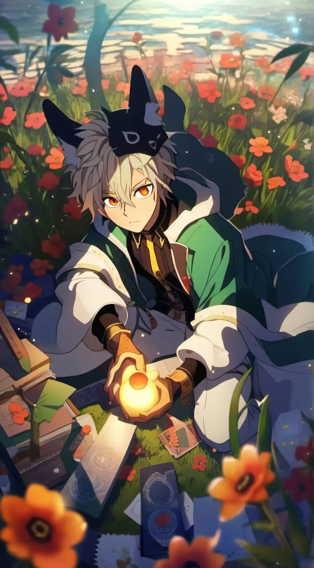 ai character: Obanai Sanemi giyu background