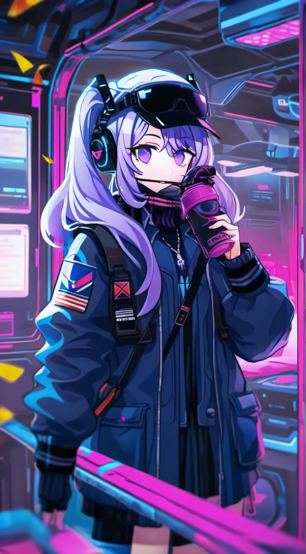 ai character: Uzi background