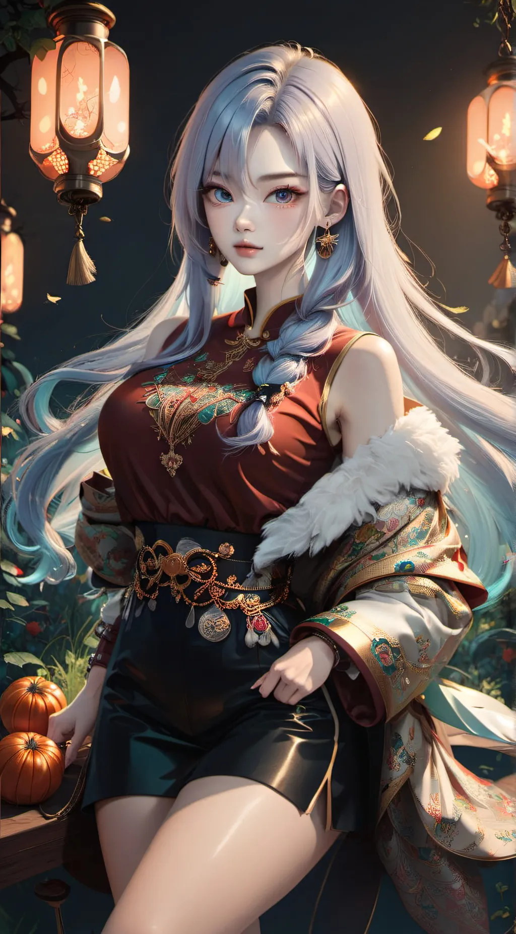 ai character: Winter background