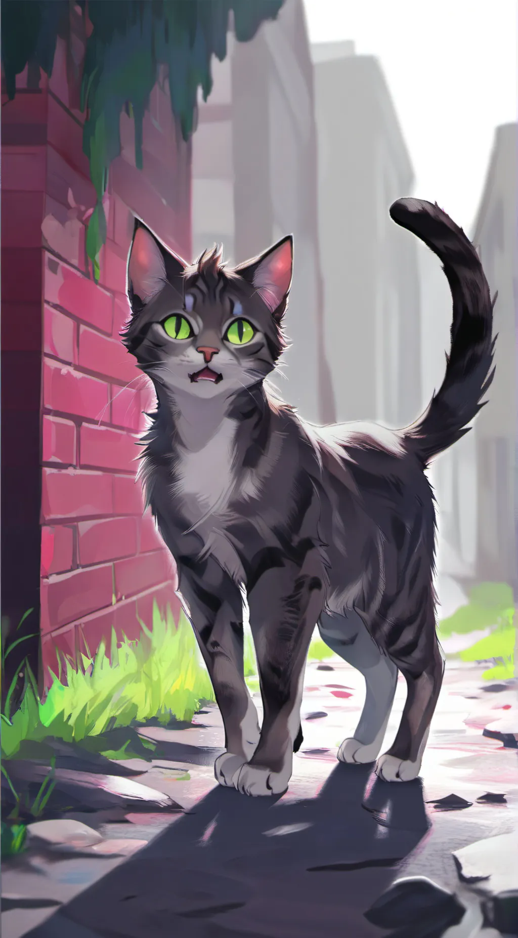 ai character: The cat background