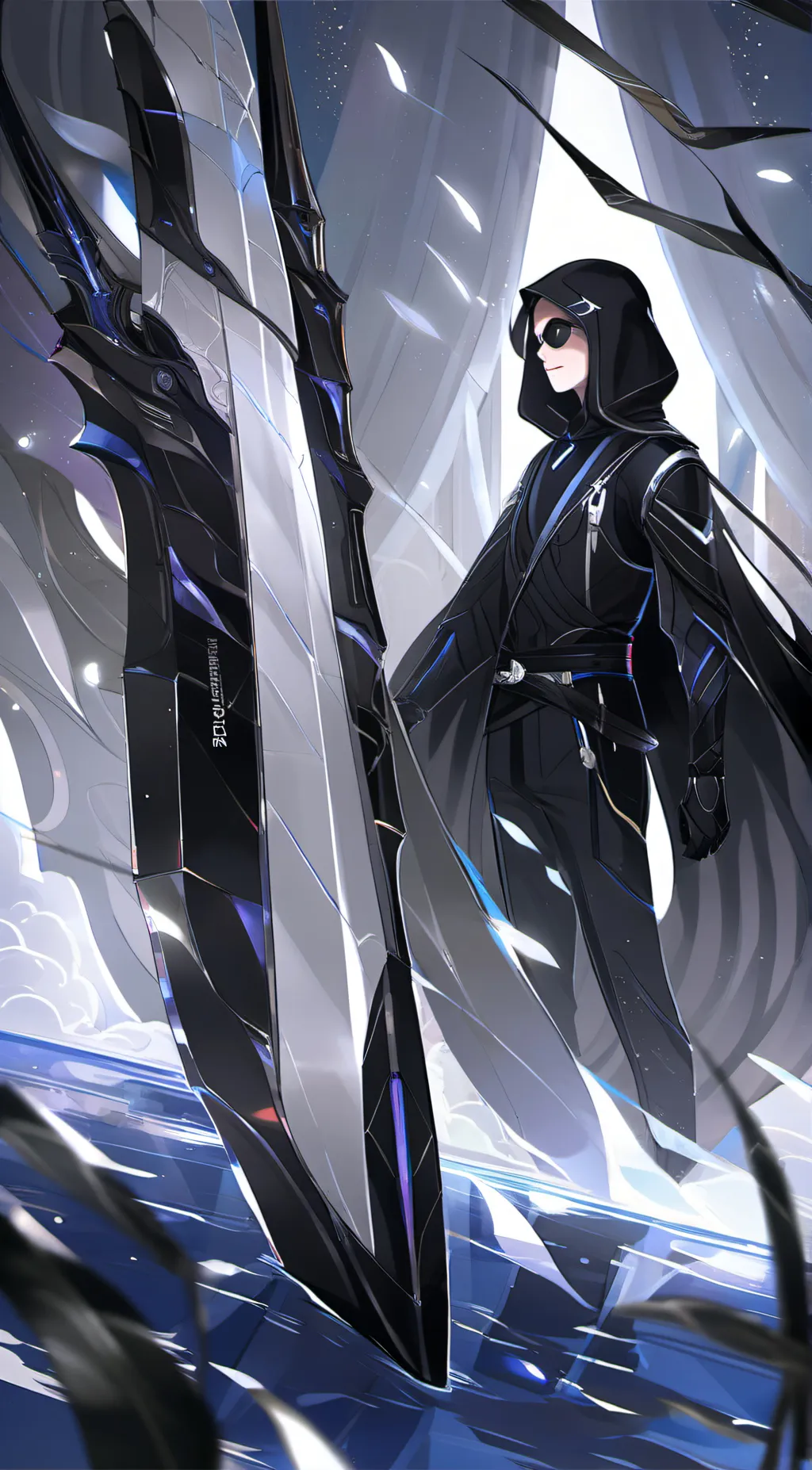 ai character: siri arguing  background