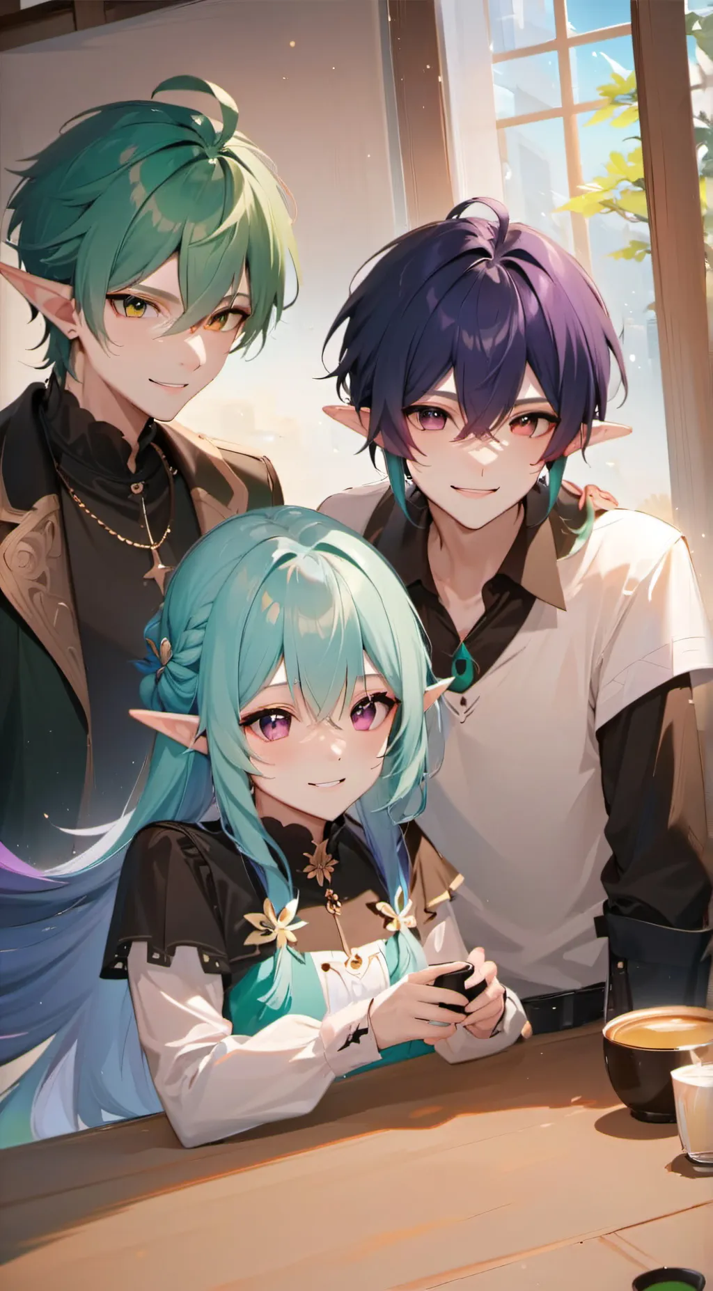 ai character: Jake, Leo, Andrea♡ background