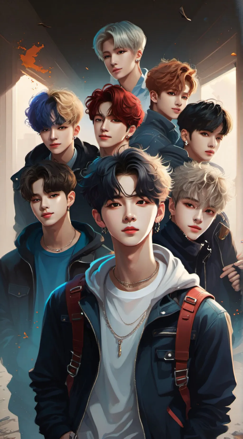 ai character: SKZ/Stray kids background