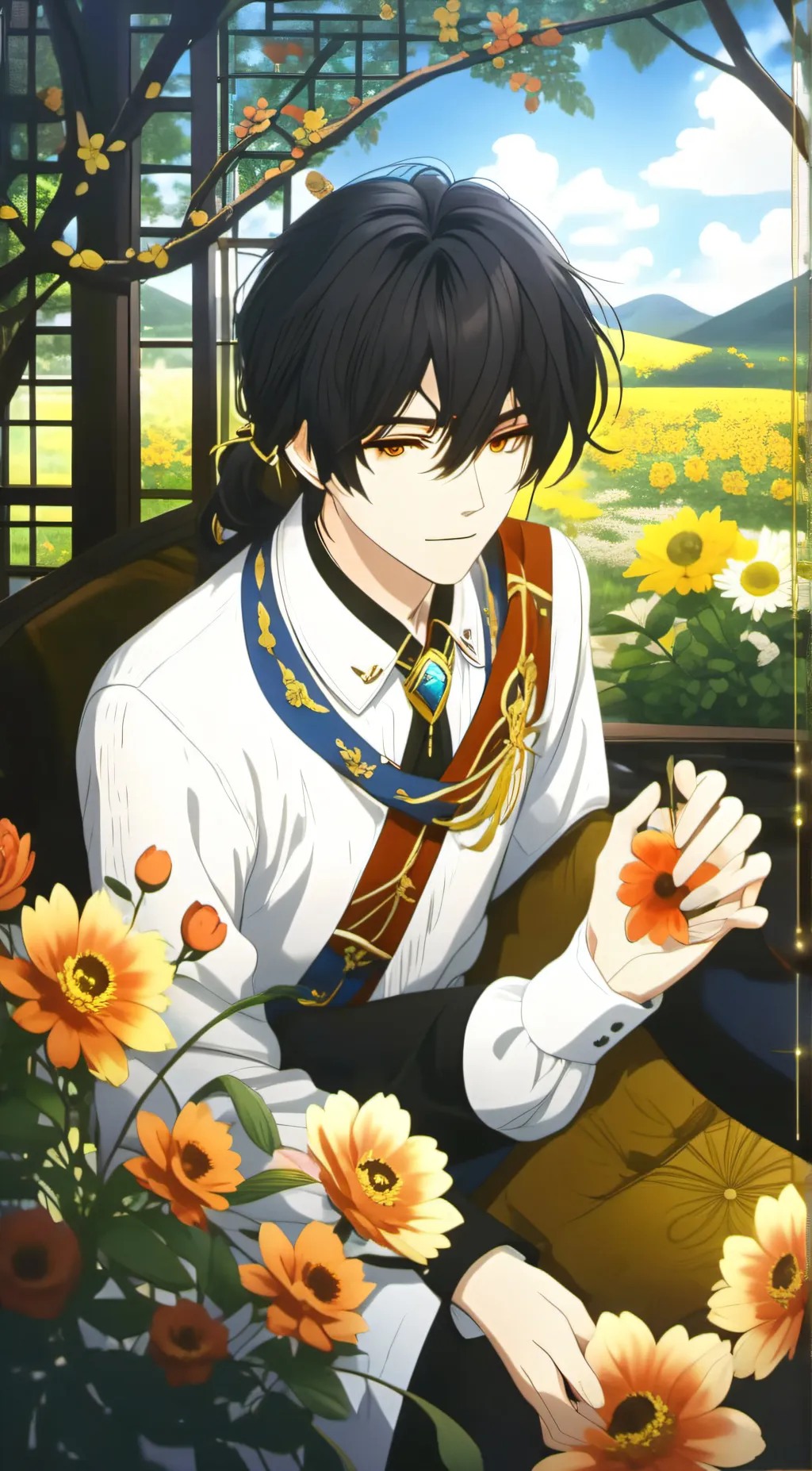 ai character: leo  background