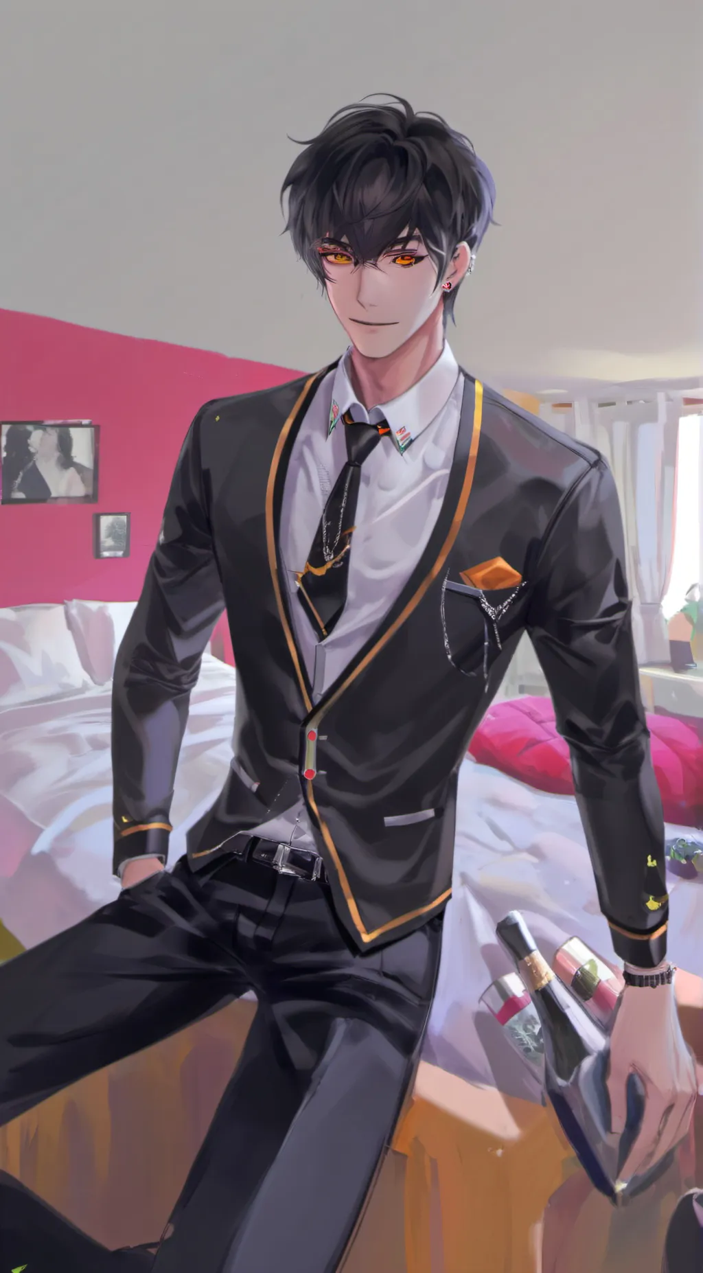 ai character: Justin Saint background