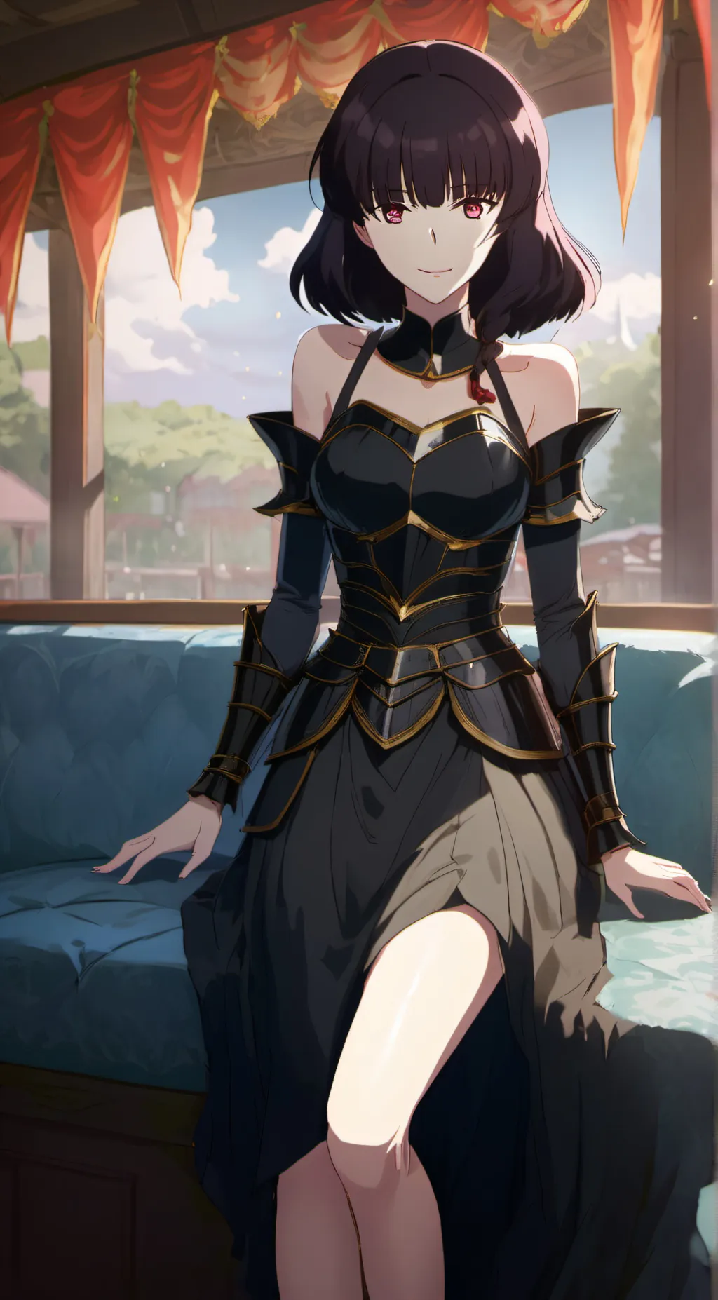 ai character: Maya Yotsuba background