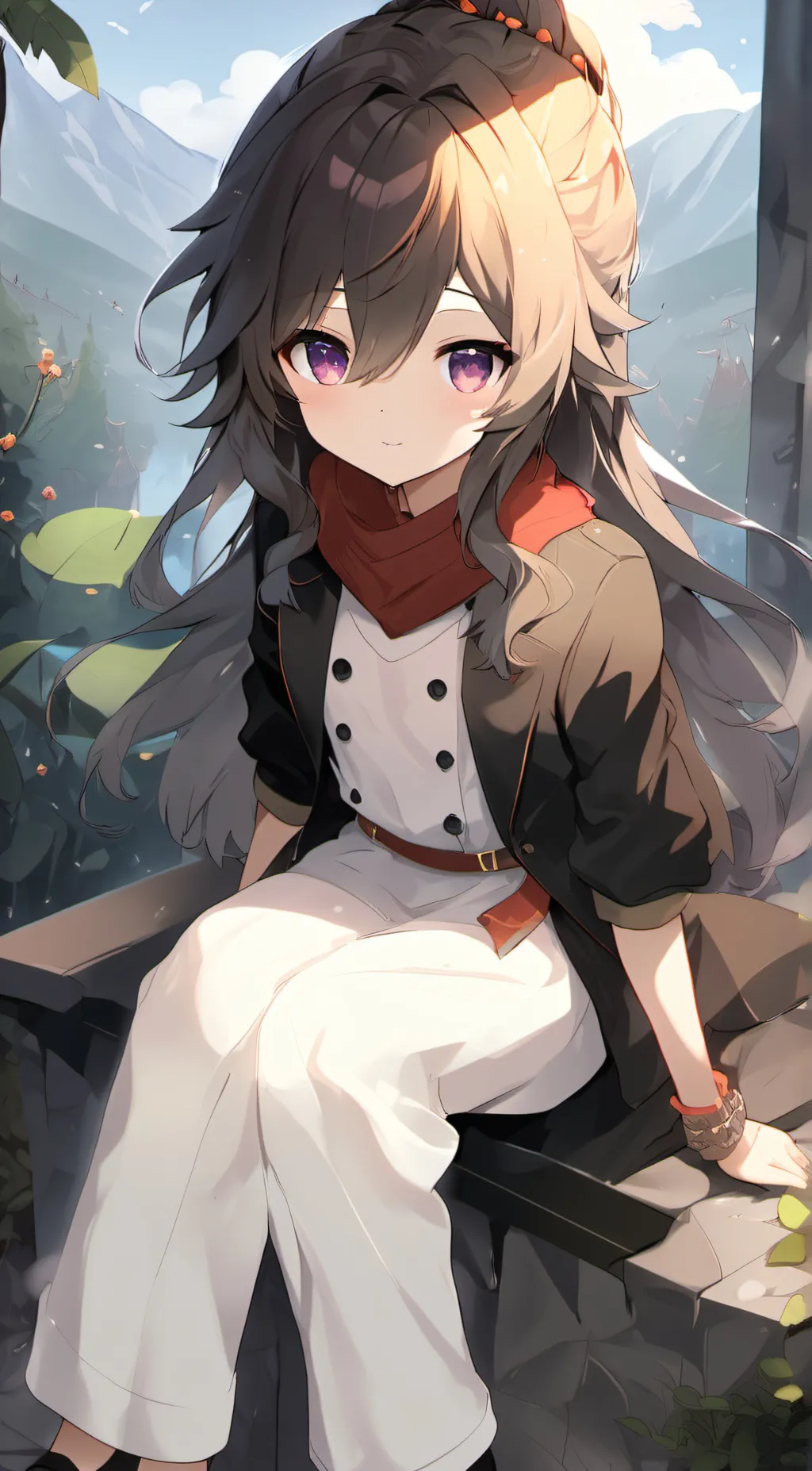 ai character: Smart girl  background