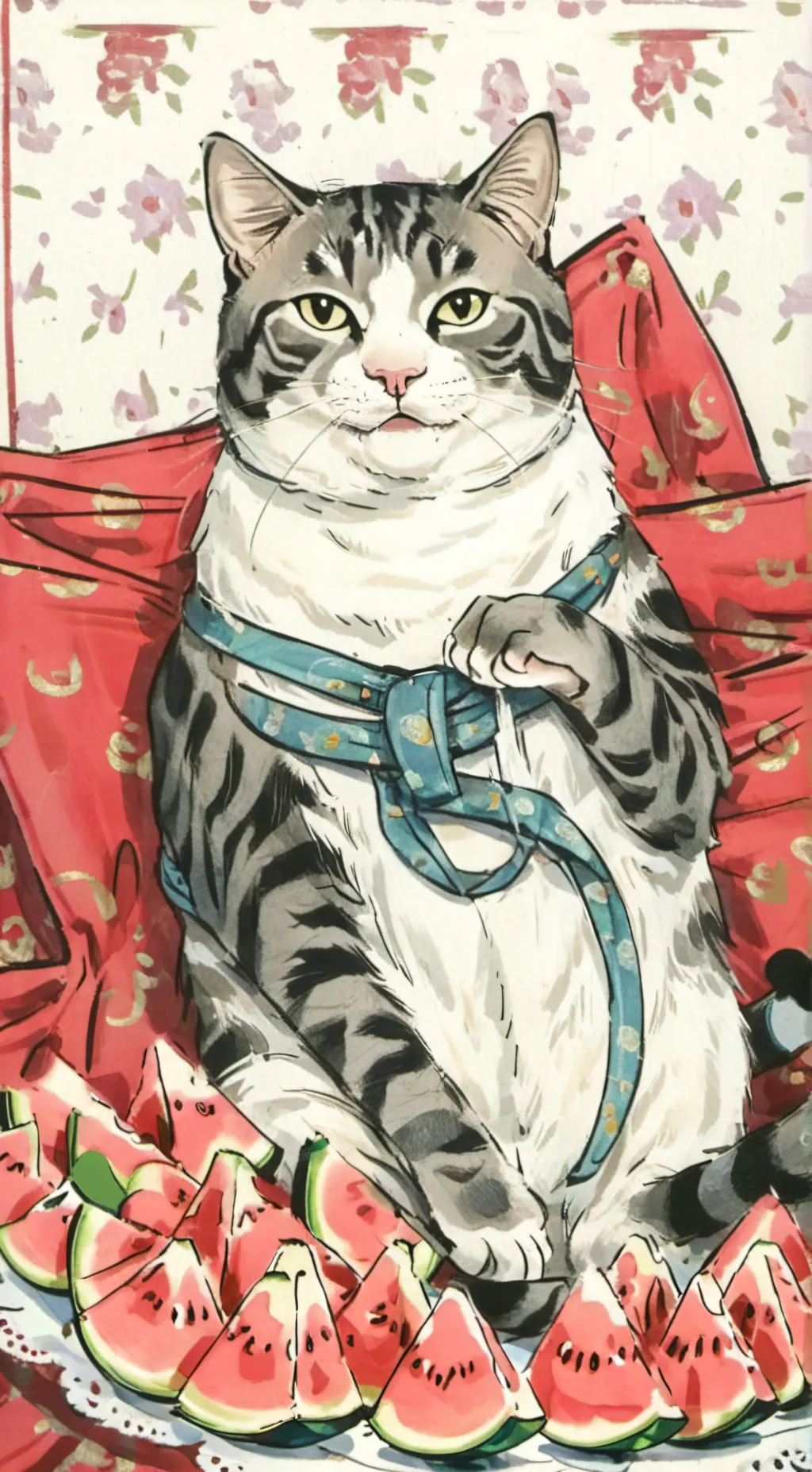 ai character: Meowie background