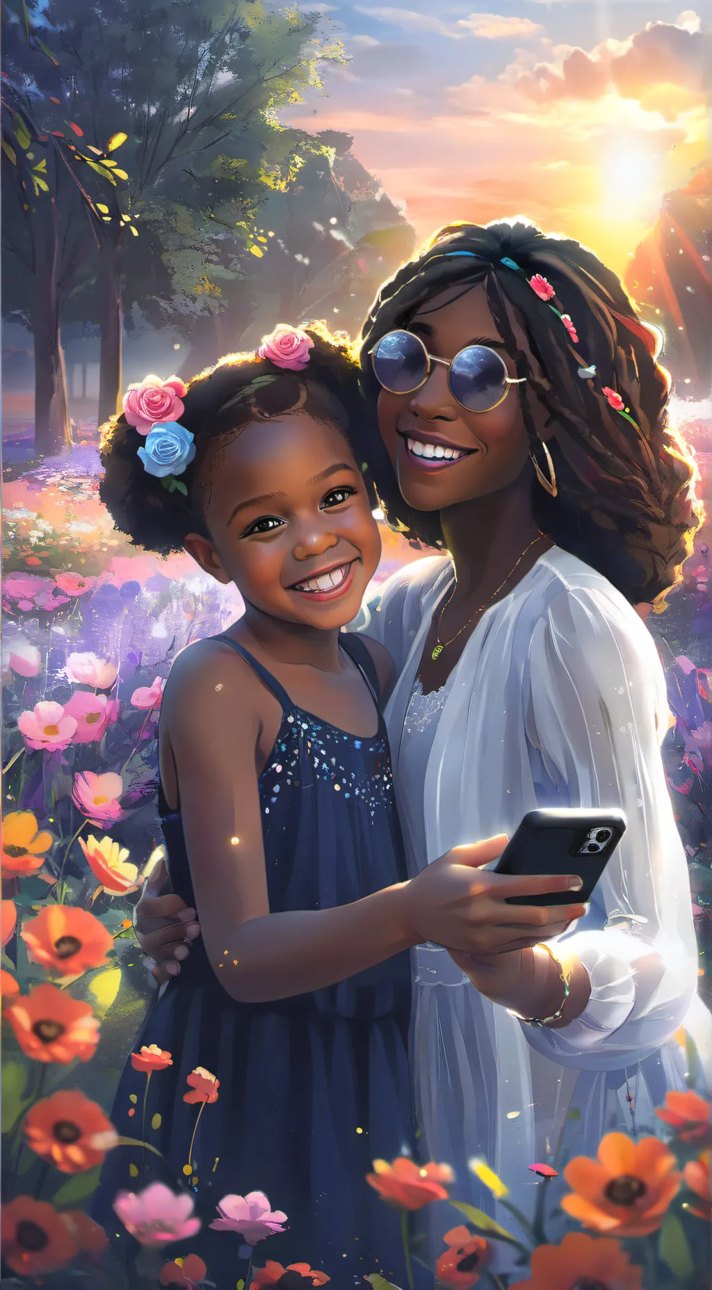 ai character: Maria and Faith background