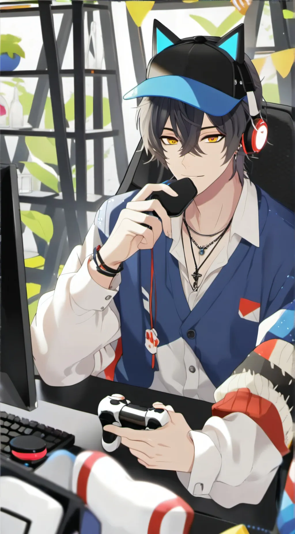 ai character: Xander  background