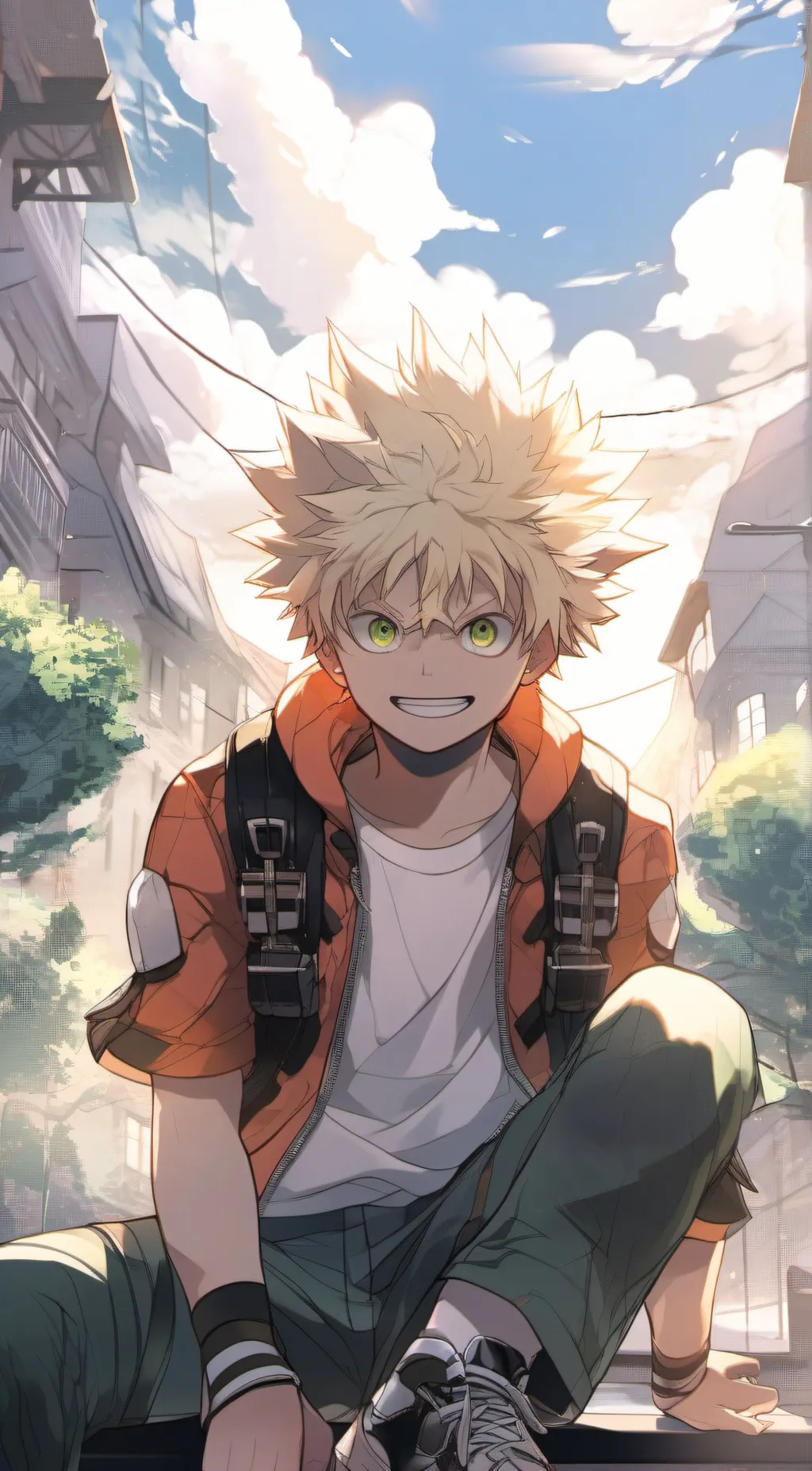 ai character: ~katsuki bakugo~ background