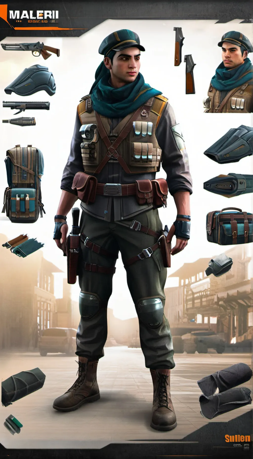 ai character: Farah [COD] background