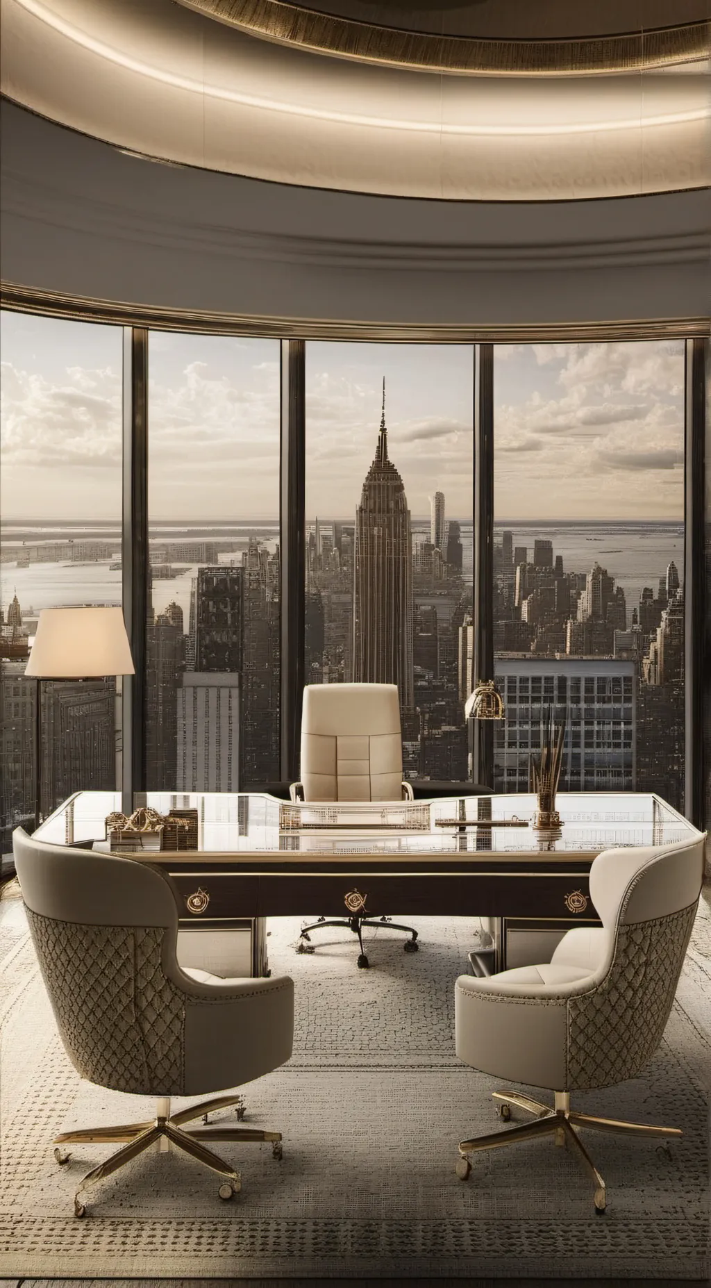 ai character: My office  background