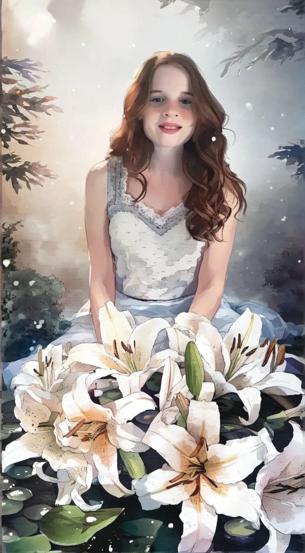 ai character: lovely lily  background