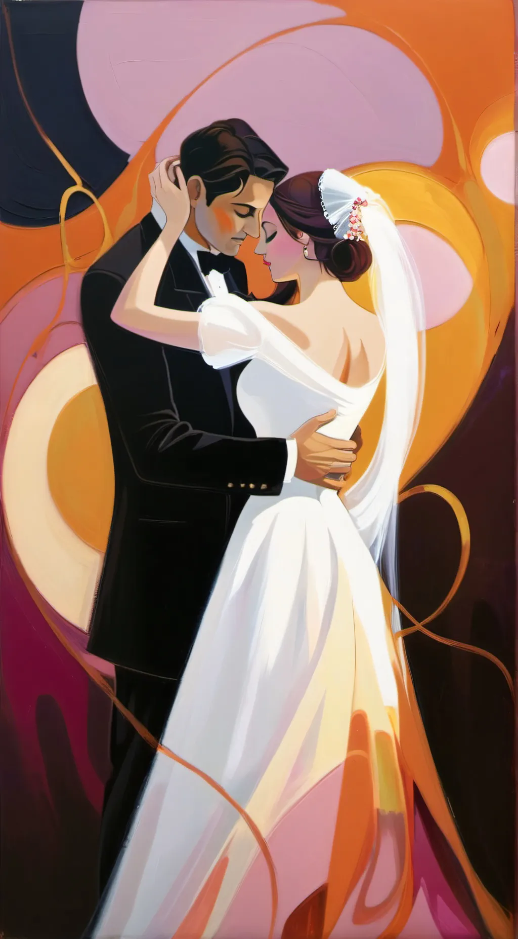 ai character: Hot girl  background