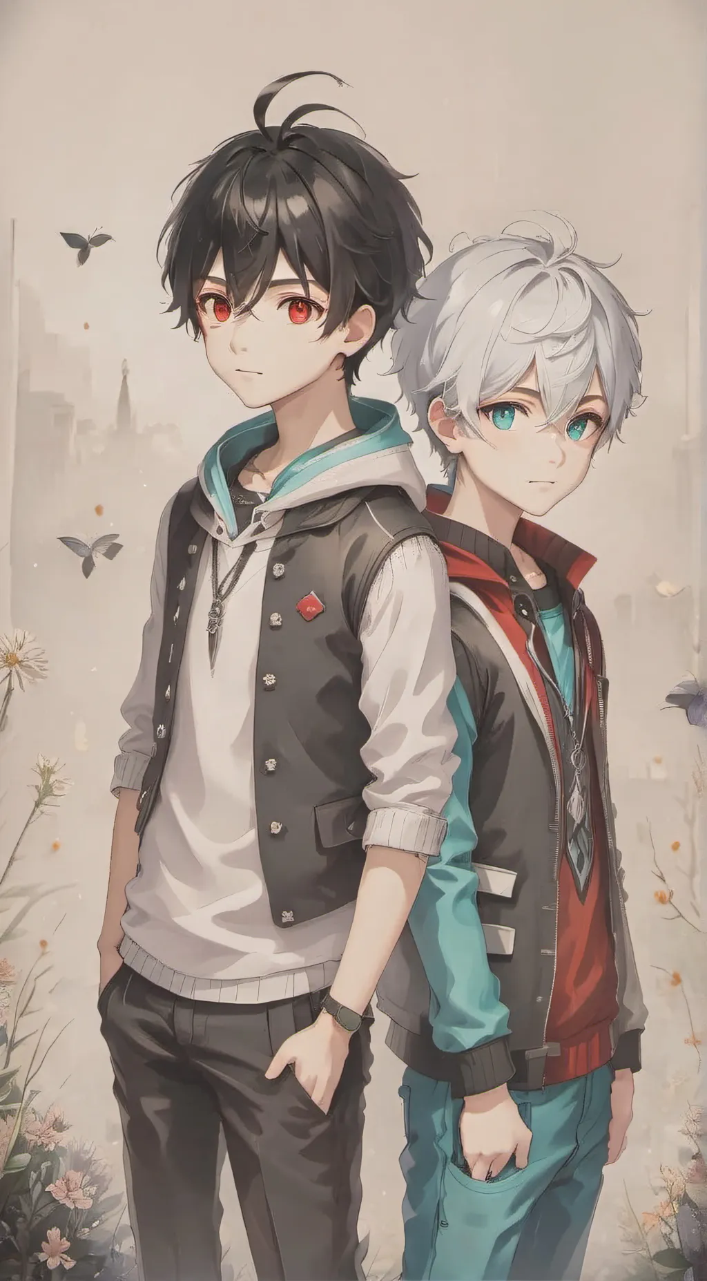 ai character: Mike and Damian background