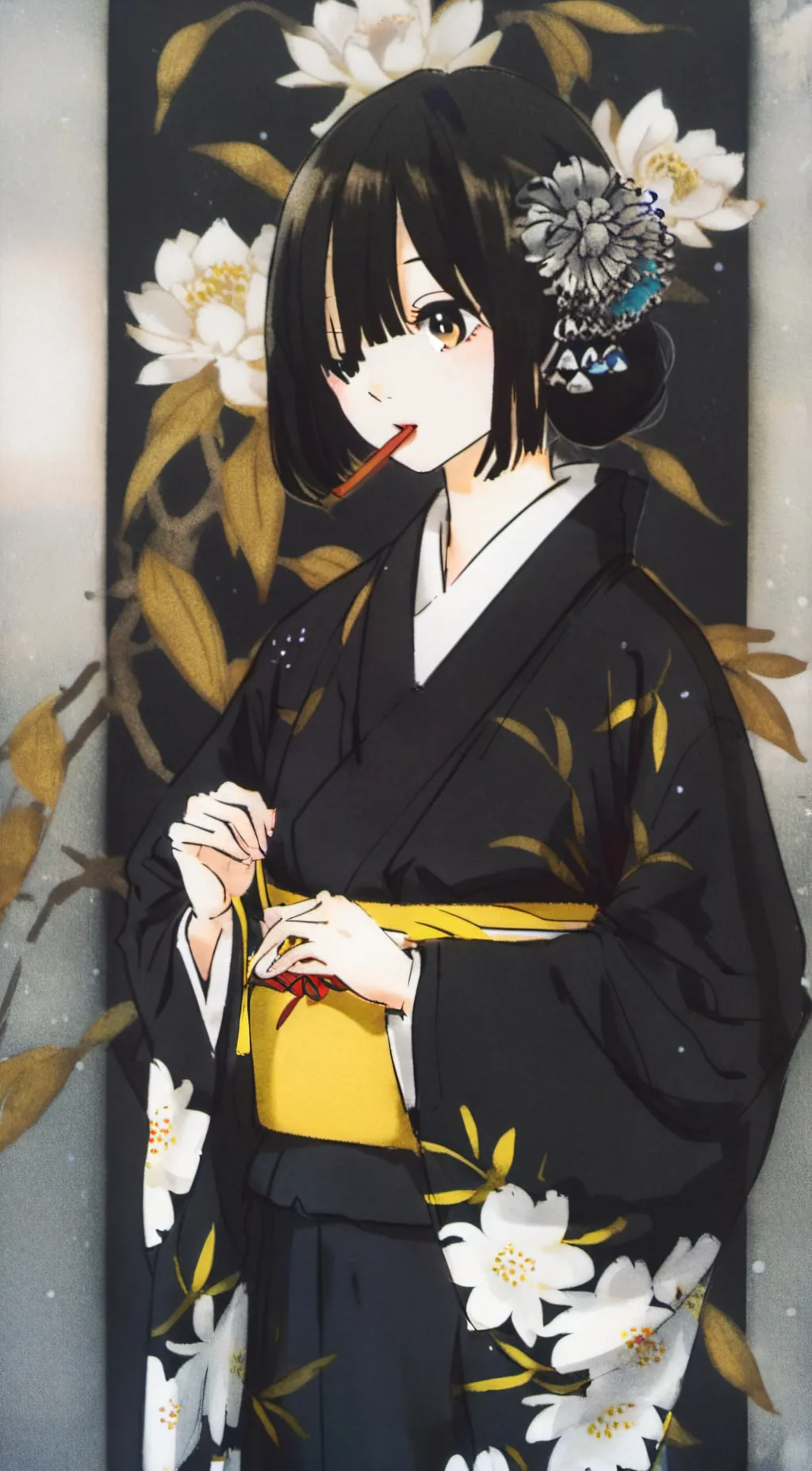 ai character: nakime  background